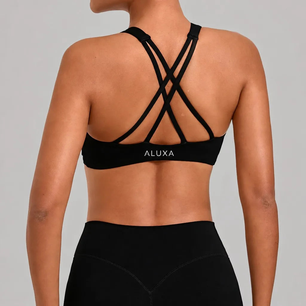 ALUXA Nura Halter Bra Detail Back