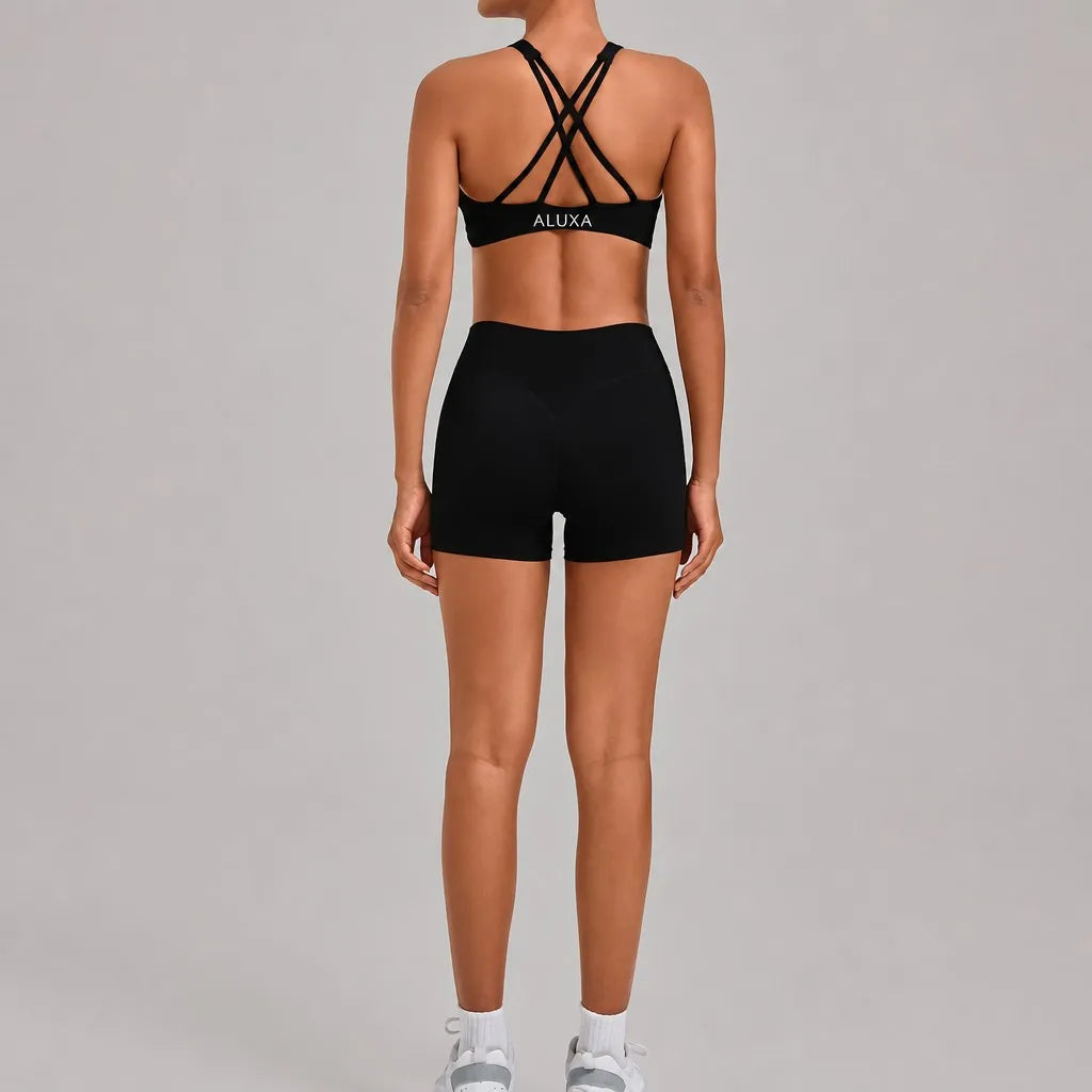 ALUXA Nura Halter Bra Back View